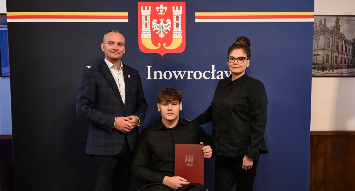 Prezydent Inowrocławia gościł Mistrza i Rekordzistę Polski – Adriana Sępińskiego