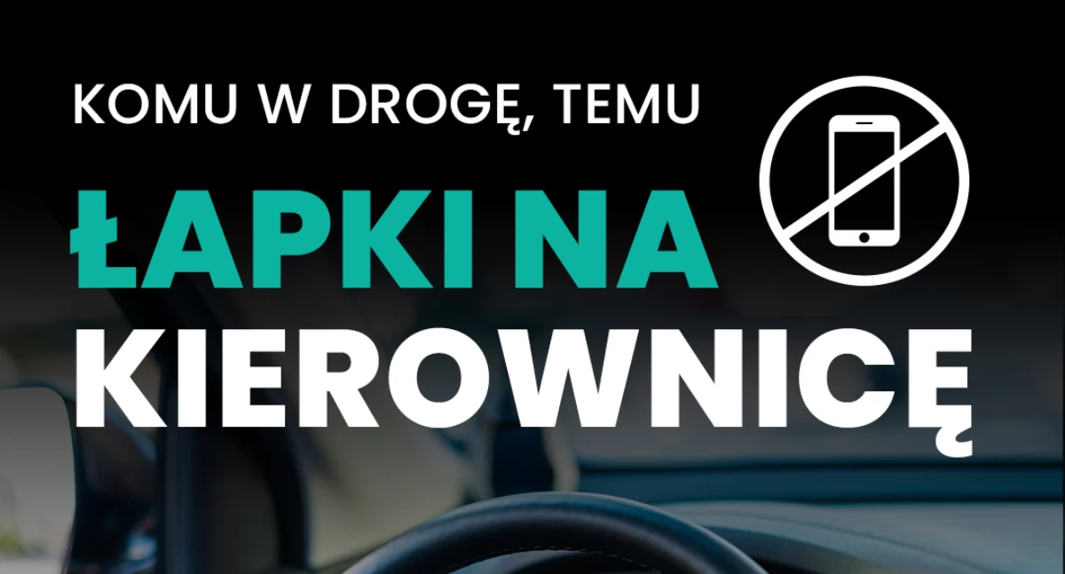 Policyjne działania Prędkość oraz kontrole łapek na kierownicy