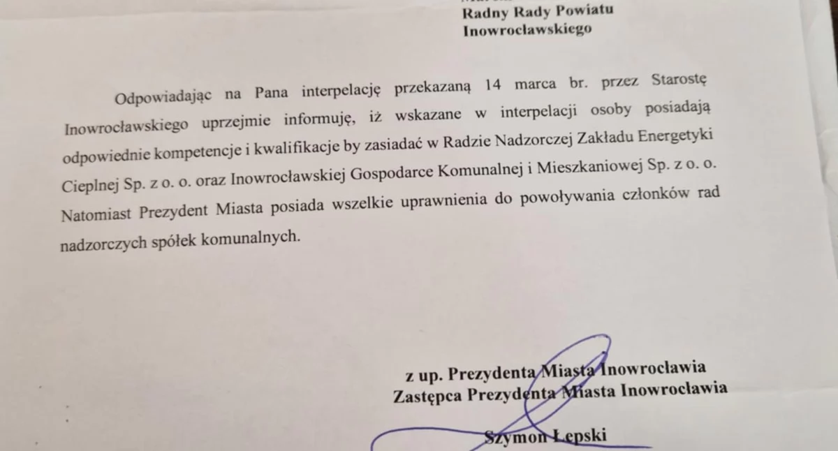 Wroński - Przyjaźń Inowrocławia z Rypinem i Gorzowem Wielkopolskim