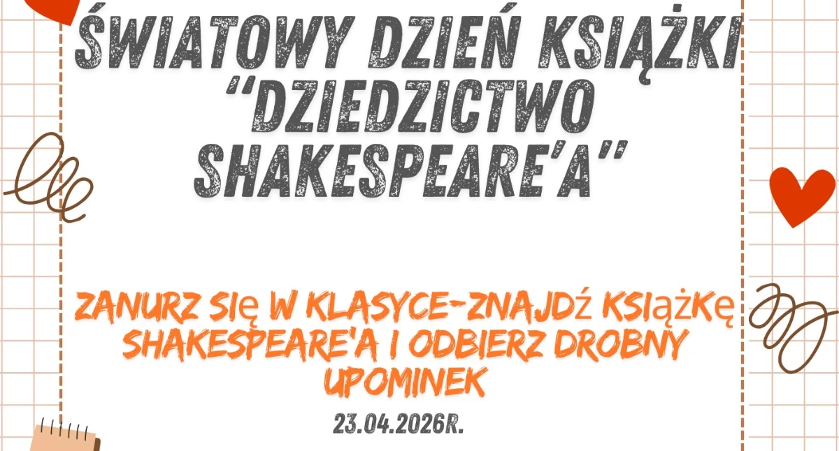 Światowy Dzień Książki Dziedzictwo Shakespeare’a