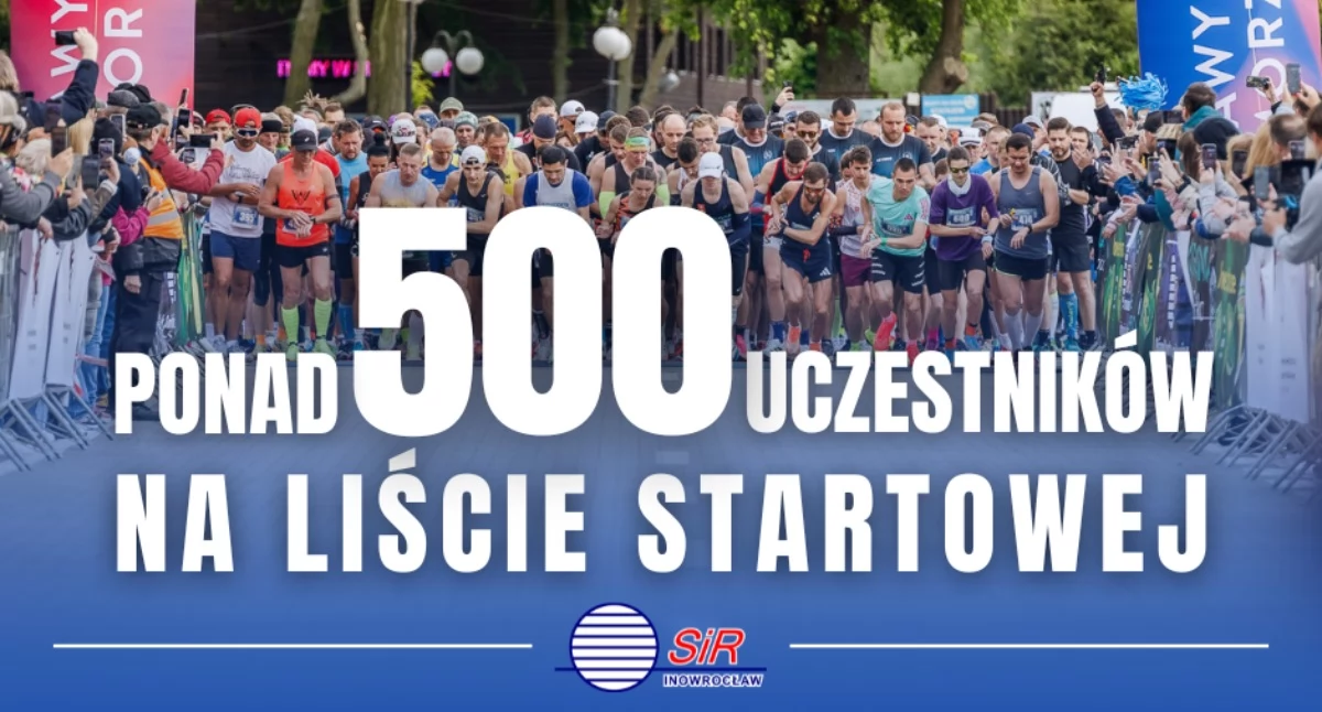 ​​​​​​​Inowrocław w biegu po rekord! Ponad 500 osób na liście startowej XVII Biegu Piastowskiego.