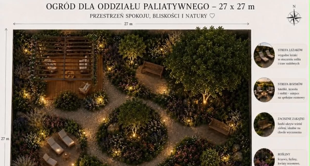 Czy powstanie ogród dla oddziału paliatywnego?