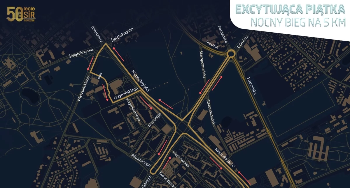 Nocny bieg na 5 km, będą utrudnienia w ruchu