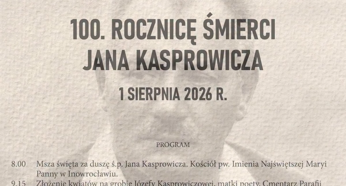 Setna rocznica śmierci Jana Kasprowicza. Uroczyste obchody w Powiecie Inowrocławskim