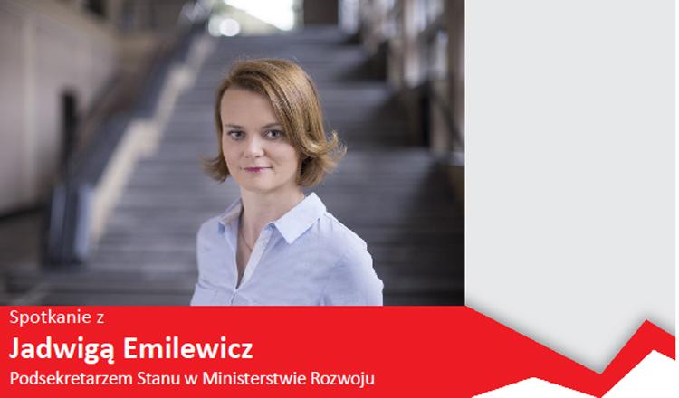 Jadwiga Emilewicz spotka się z przedsiębiorcami