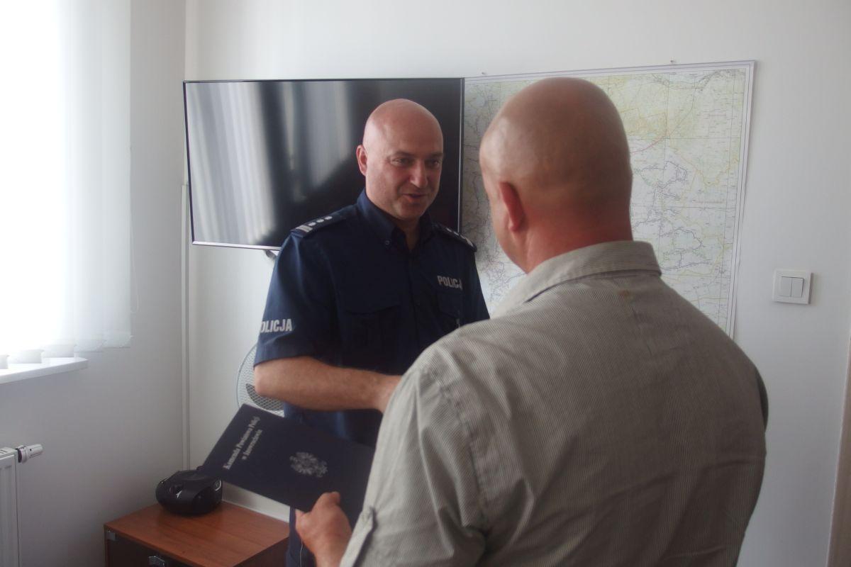 Podziękowania za obywatelską postawę na rzecz poprawy bezpieczeństwa na drogach 