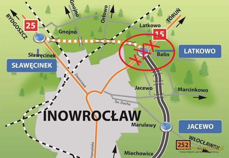 Utrudniania na DK15