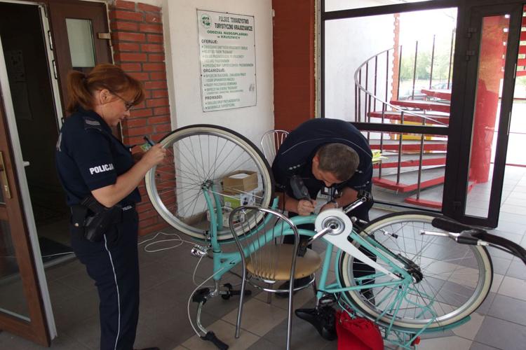 Kruszwicka Policja znakowała rowery