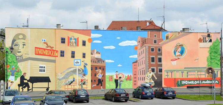 Wielki mural już ukończony