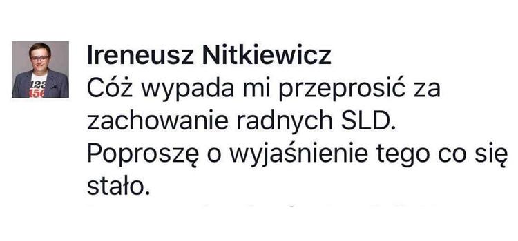 Politycy SLD przepraszają za radnego Kieraja