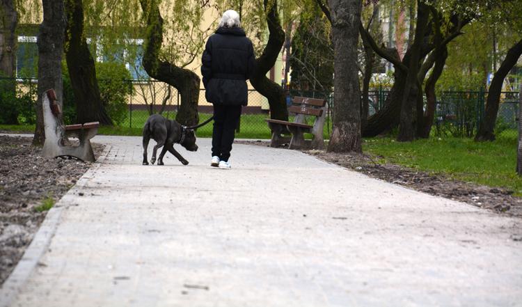 Osiedle Piastowskie I z pięknymi parkowymi alejkami