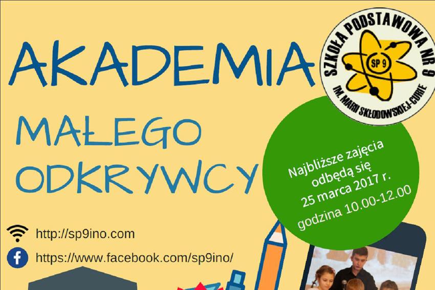 Akademia Małego Odkrywcy w SP9