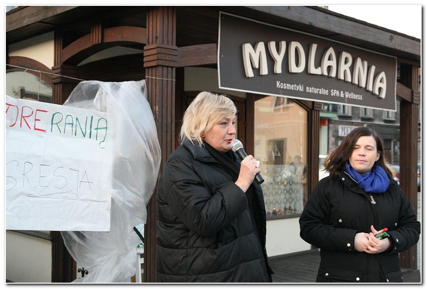 Niemy Protest na inowrocławskim Rynku