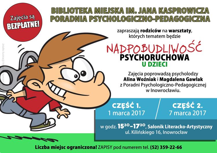 Nadpobudliwość psychoruchowa u dzieci (warsztaty)