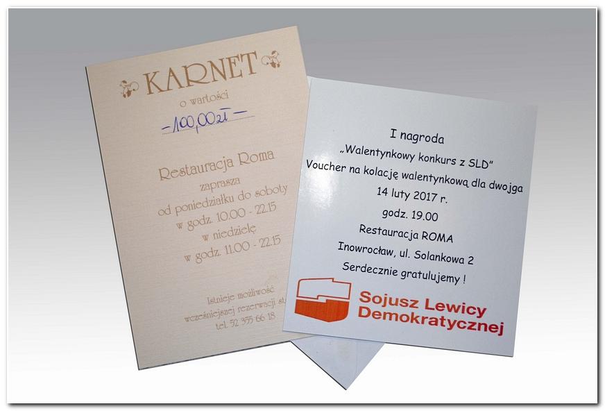 Walentynkowy konkurs z SLD rozstrzygnięty