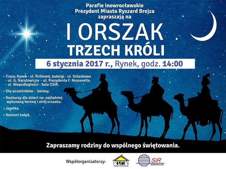 Pierwszy Orszak Trzech Króli w Inowrocławiu