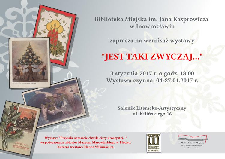  „Jest taki zwyczaj...” wystawa kart świąteczno-noworocznychw Bibliotece Miejskiej