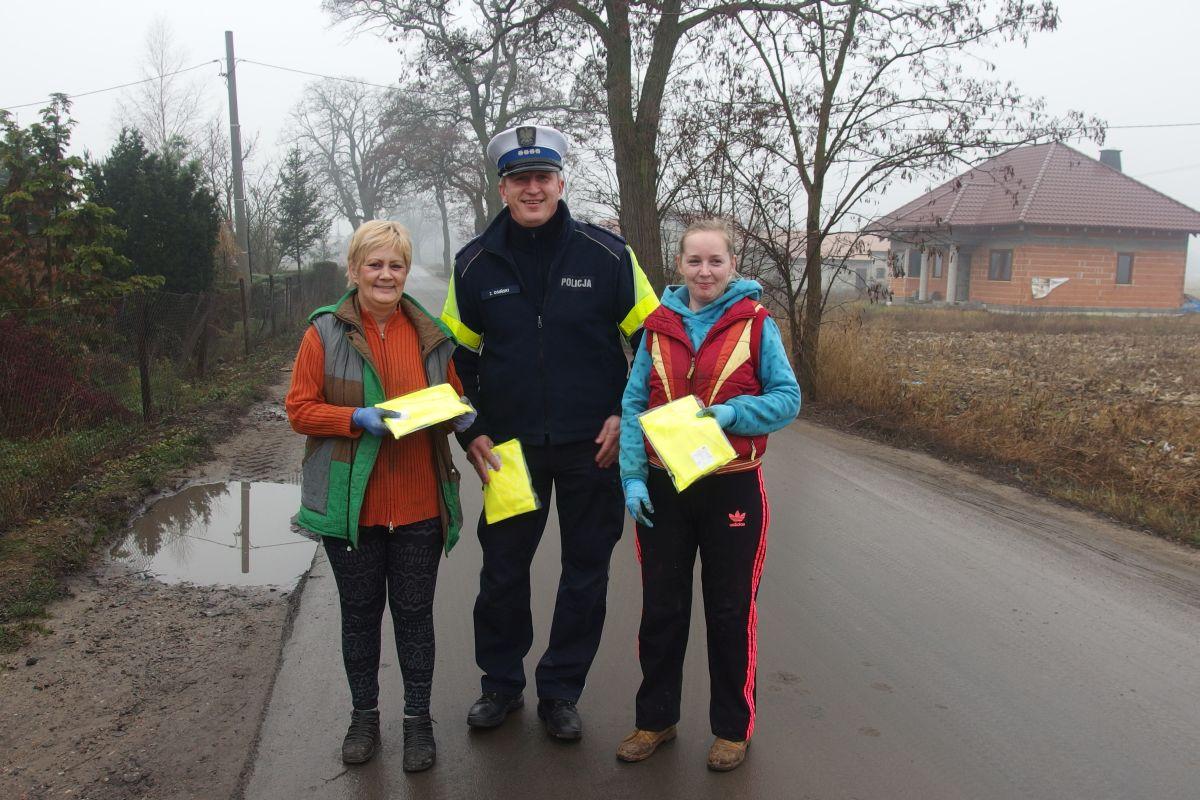 Działania na drogach „Bezpieczny pieszy”- powiat inowrocławski