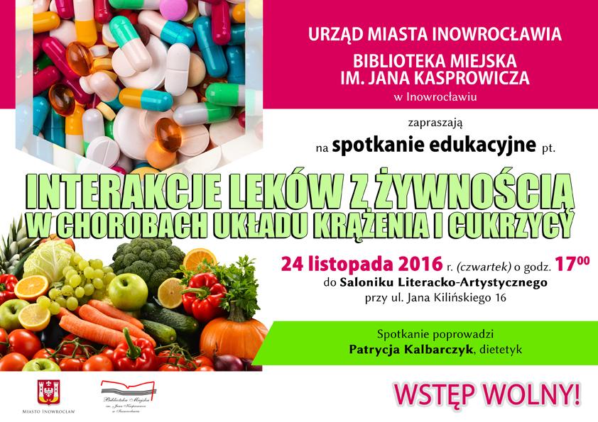 Interakcje leków z żywnością w chorobach układu krążenia i cukrzycy