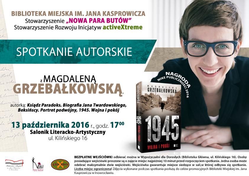 Reporterka i biografka w jednym - Magdalena Grzebałkowska odwiedzi Inowrocław 