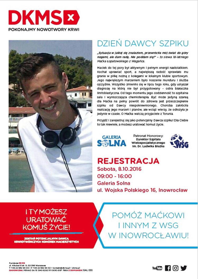 Dzień Dawcy Szpiku w Inowrocławiu