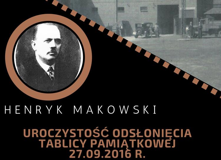 Odsłonięcie tablicy Henryka Makowskiego