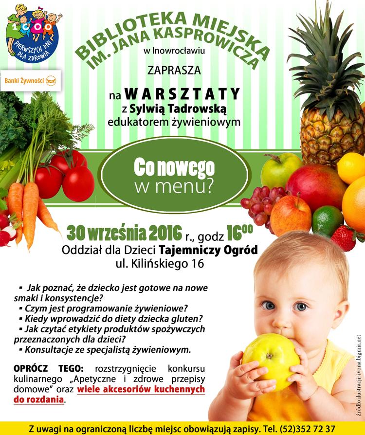 „Co nowego w menu?” - spotkanie z edukatorem żywieniowym