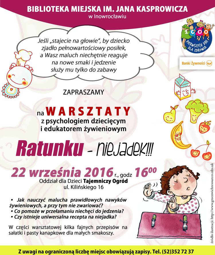 „Ratunku – niejadek!!!” warsztaty w „Tajemniczym Ogrodzie”