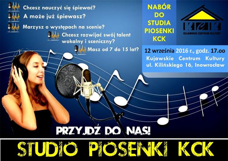 Studio Piosenki KCK zaprasza 12 września