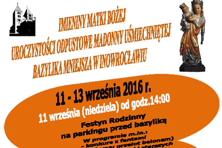 Imieniny Matki Bożej Madonny Uśmiechniętej w Inowrocławskiej Bazylice
