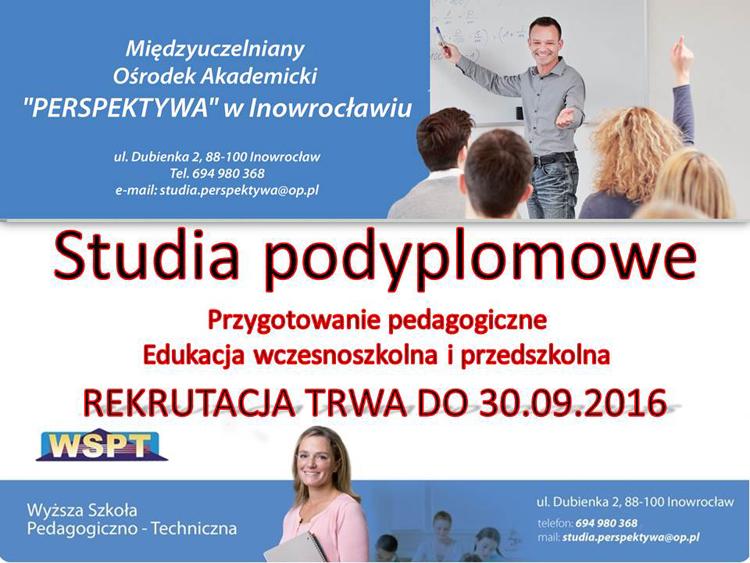 Studia podyplomowe w Inowrocławiu