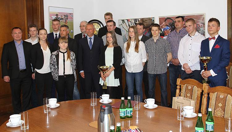 Sportowcy z wizytą u prezydenta