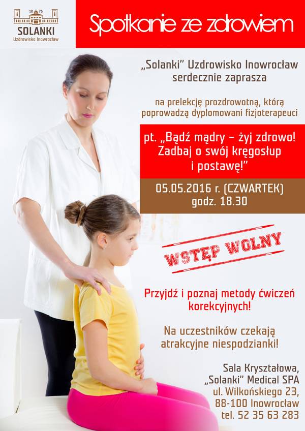 Postaw na zdrowie. Zadbaj o postawę i przyjdź na spotkanie z fizjoterapeutami