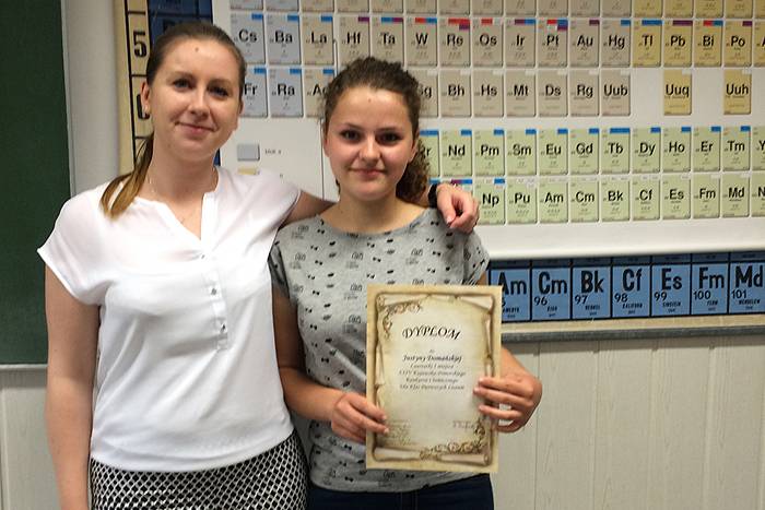Chemiczny sukces Justyny z Konopy