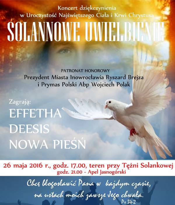 Solannowe Uwielbienie w scenerii tężni
