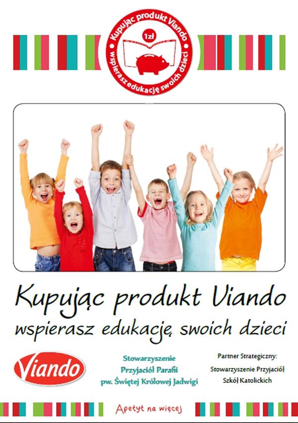 Kupując produkt Viando wspierasz edukację swoich dzieci
