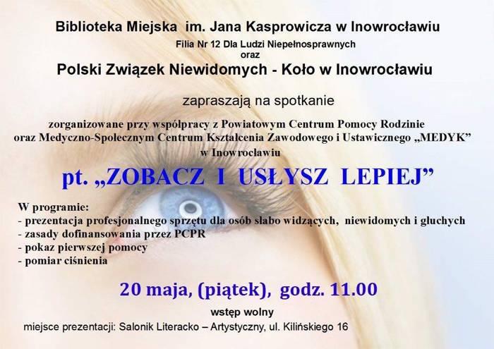 Zobacz i usłysz lepiej w inowrocławskiej bibliotece