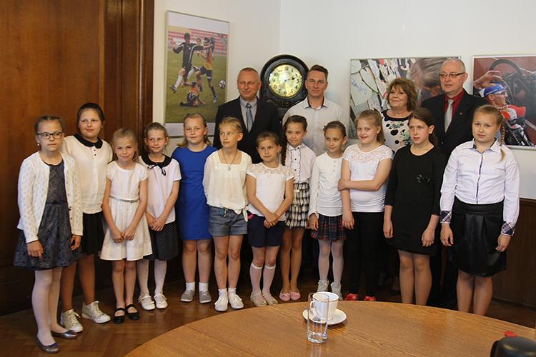 Mistrzynie z wizytą w inowrocławskim ratuszu