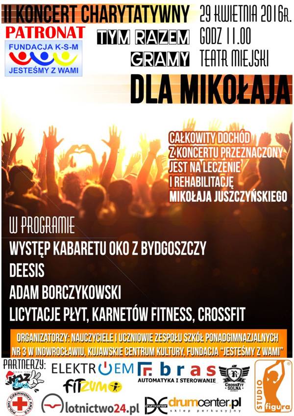Zagrają charytatywnie dla Mikołaja