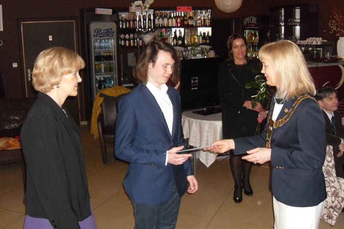 Stypendysta Rotarian z ZSP nr 1 im. Jana Pawła II w Inowrocławiu
