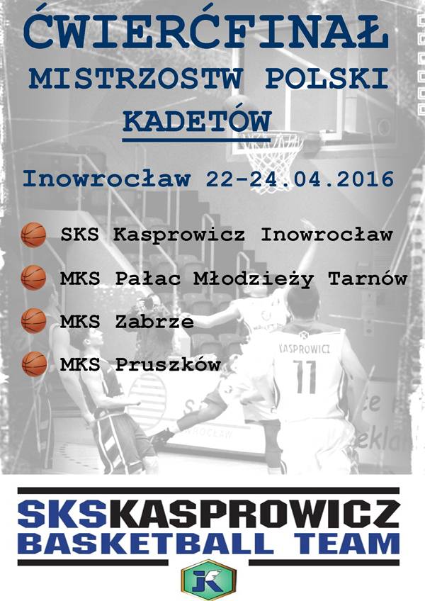 Ćwierćfinał mistrzostw Polski kadetów w Inowrocławiu