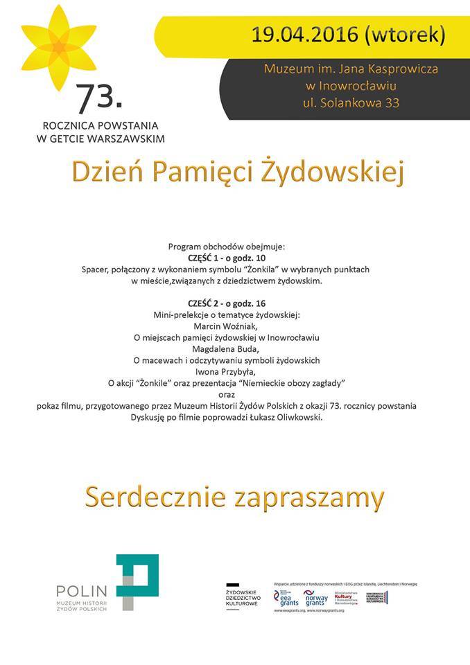 Dzień Pamięci Żydowskiej już dzisiaj