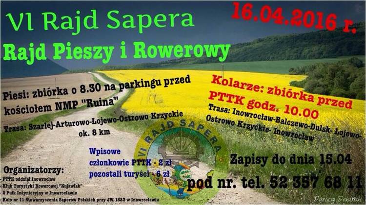 Zapraszamy na VI Rajd Sapera