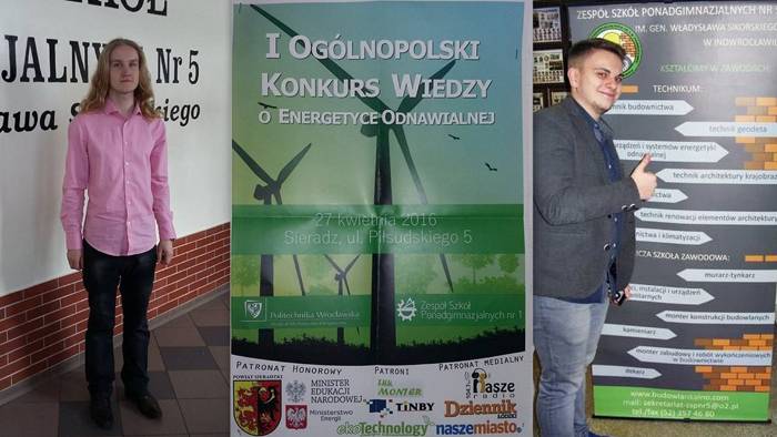 Uczniowie Budowlanki w Ogólnopolskim Konkursie Wiedzy o Energetyce Odnawialnej 