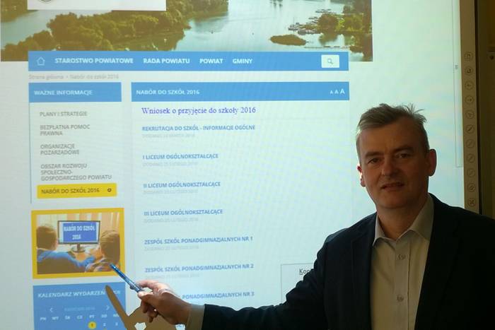 Radny Henryk Procek o WWW - dla kandydatów do szkół powiatowych
