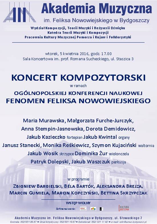 Koncert kompozytorski w Bydgoszczy