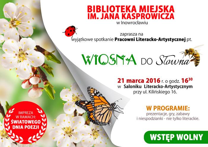 Wiosna, poezja i zabawa w Bibliotece Miejskiej