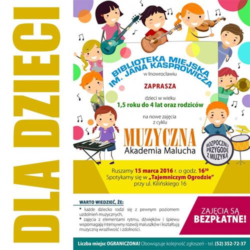 Muzyczny Akademia Malucha w bibliotece