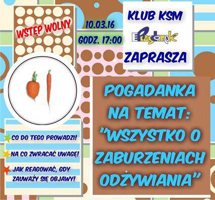 Prelekcja na temat zaburzeń odżywiania