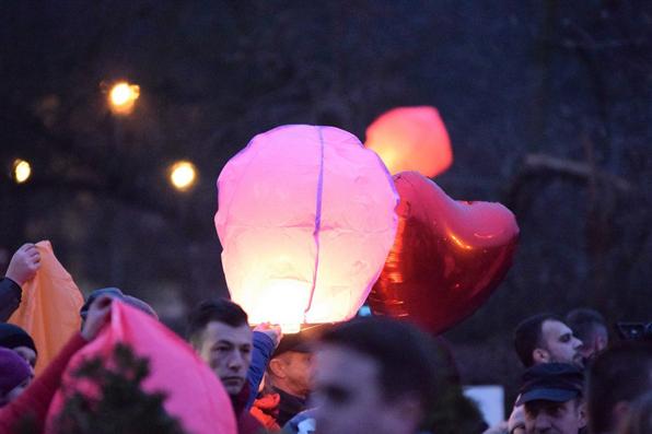 Walentynki do nieba w Parku Solankowym